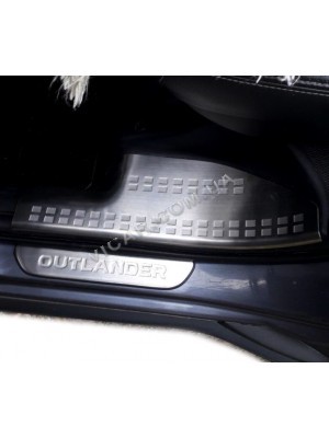 Накладки на пороги Mitsubishi Outlander XL
